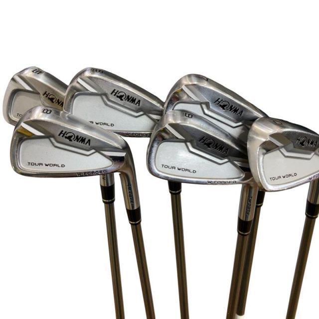【中古】 本間ゴルフ TOUR WORLD TW737V 6S アイアンセット IR 純正特注シャフト (フレックスS) メンズ 男性用 右利き 右用 Cランク ゴルフクラブ