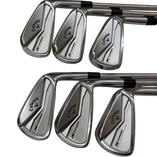 【中古】 キャロウェイ X FORGED(2024) 6S アイアンセット IR Dynamic Gold MID 115 (フレックスS) メンズ 男性用 右利き 右用 Cランク ゴルフクラブ