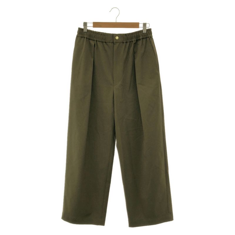 【中古】CULLNI STUDIOUS別注 Wool Wide Pants サイズ1 CU-053-ST カーキ クルニ ステュディオス[17]