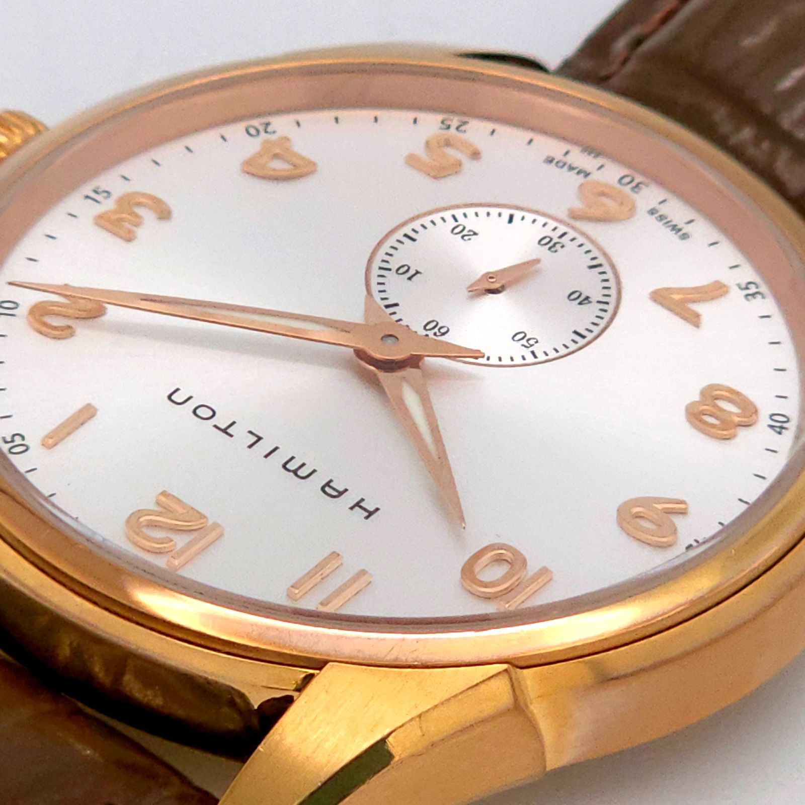 ☆良品 HAMILTON ハミルトン ジャズマスター シンライン H384410 QZ