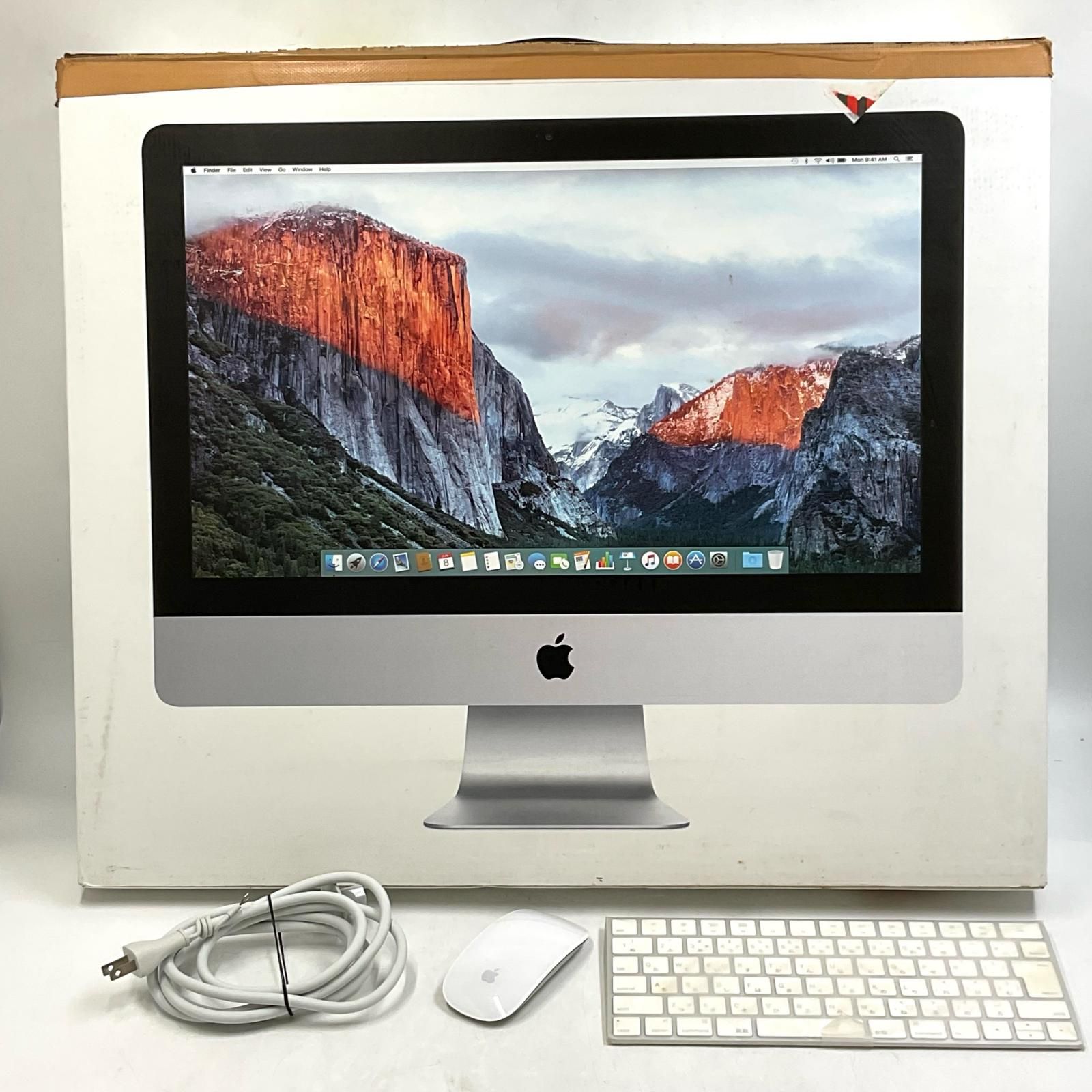 Apple iMac 2015 21.5インチ i5 8GB HDD 1TB シルバー 動作確認済