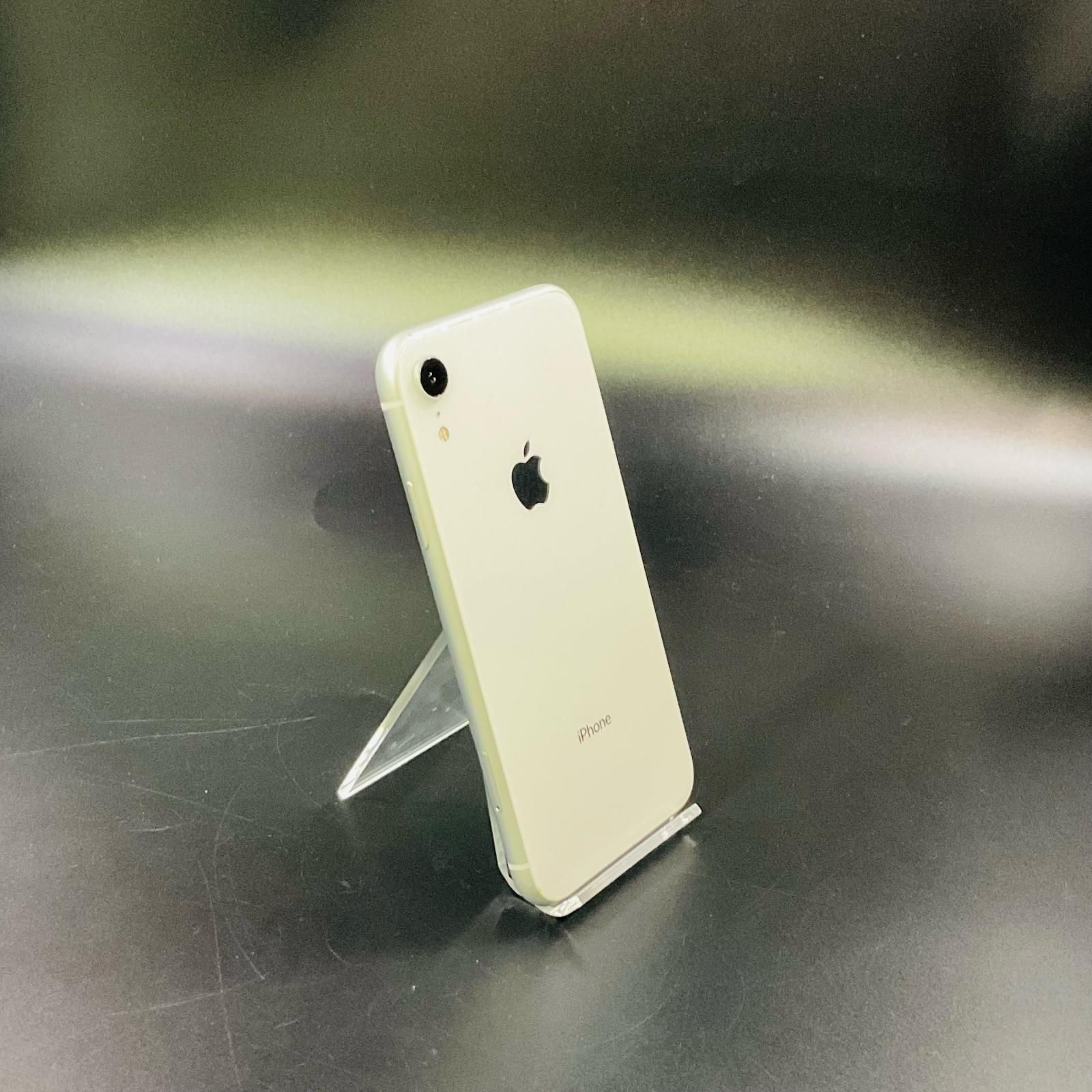 【最速発送】 iPhone XR 64GB ホワイト Softbank 白ロム【難有】 83%