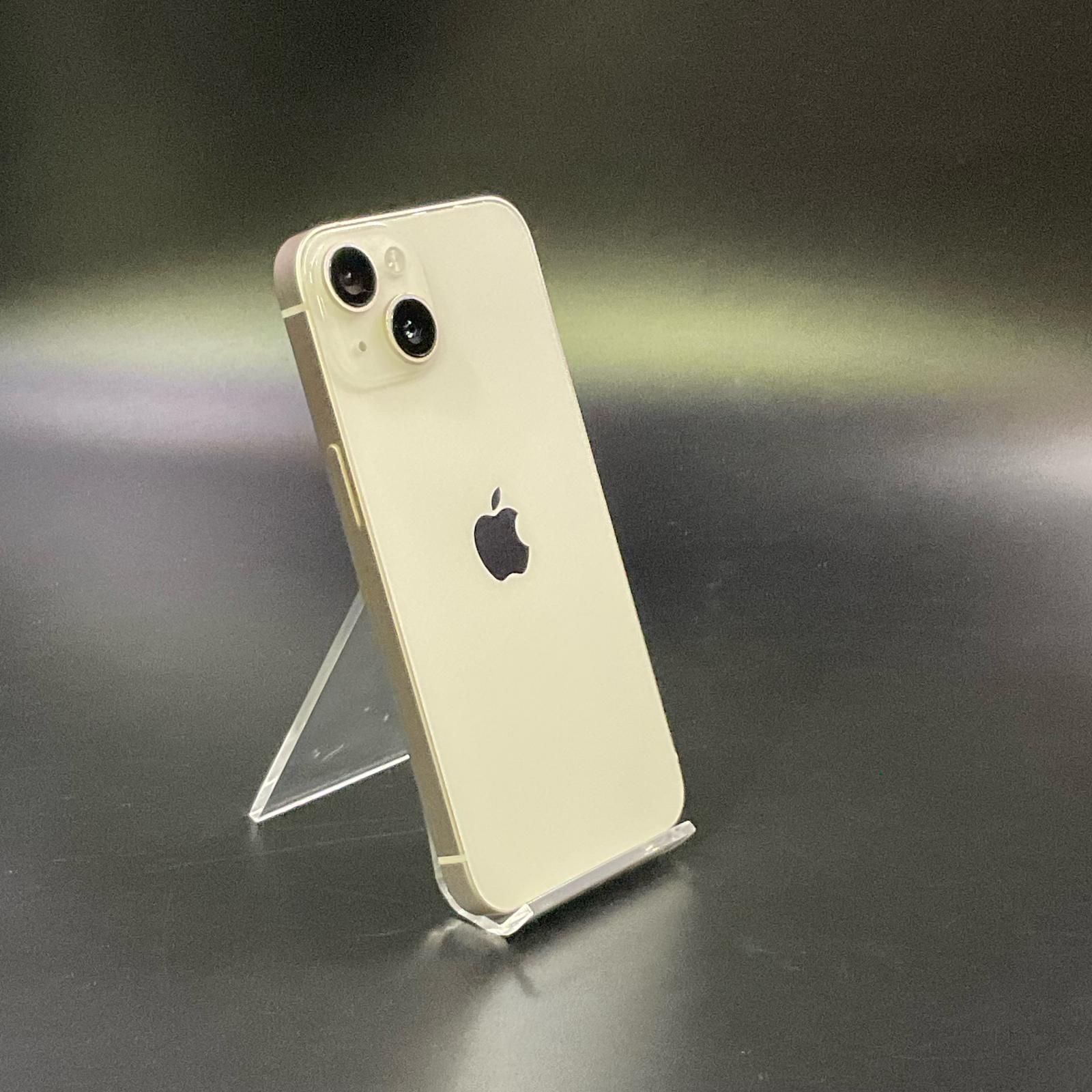 【全額返金保証】【最速発送】 iPhone 14 128GB スターライト Softbank 白ロム 美品 動作確認済 97%