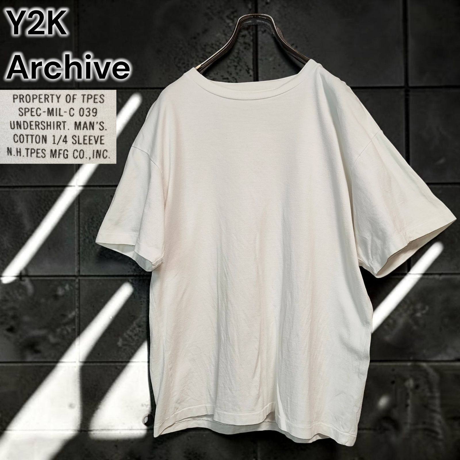 00s Y2K Archive N.HOOLYWOOD MILITARY TEE JAPAN エヌハリウッド 
