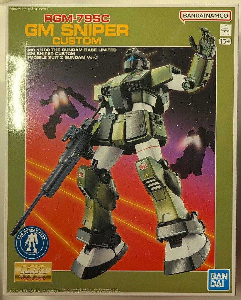 BANDAI NAMCO MG 1/100 バンダイナムコ版 ジム・スナイパーカスタム（機動戦士Zガンダム版）バンダイナムコ15+