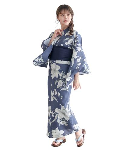 [KYOETSU] [キョウエツ] 浴衣セット 変わり織 生成り 2点セット(浴衣、兵児帯) レディース Ae 5d19ba83