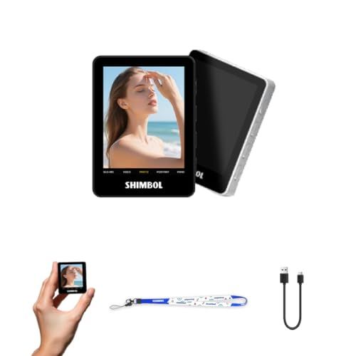 SHIMBOL Vlogセルフィーモニター画面 CP5 Mini 2 iPhone用バックカメラモニター 2.4インチ リアルタイム電話スクリーンミラーリング 30m範囲 4時間稼働 ワイヤレスシャッターコントロール (グレー)e 56061ac0