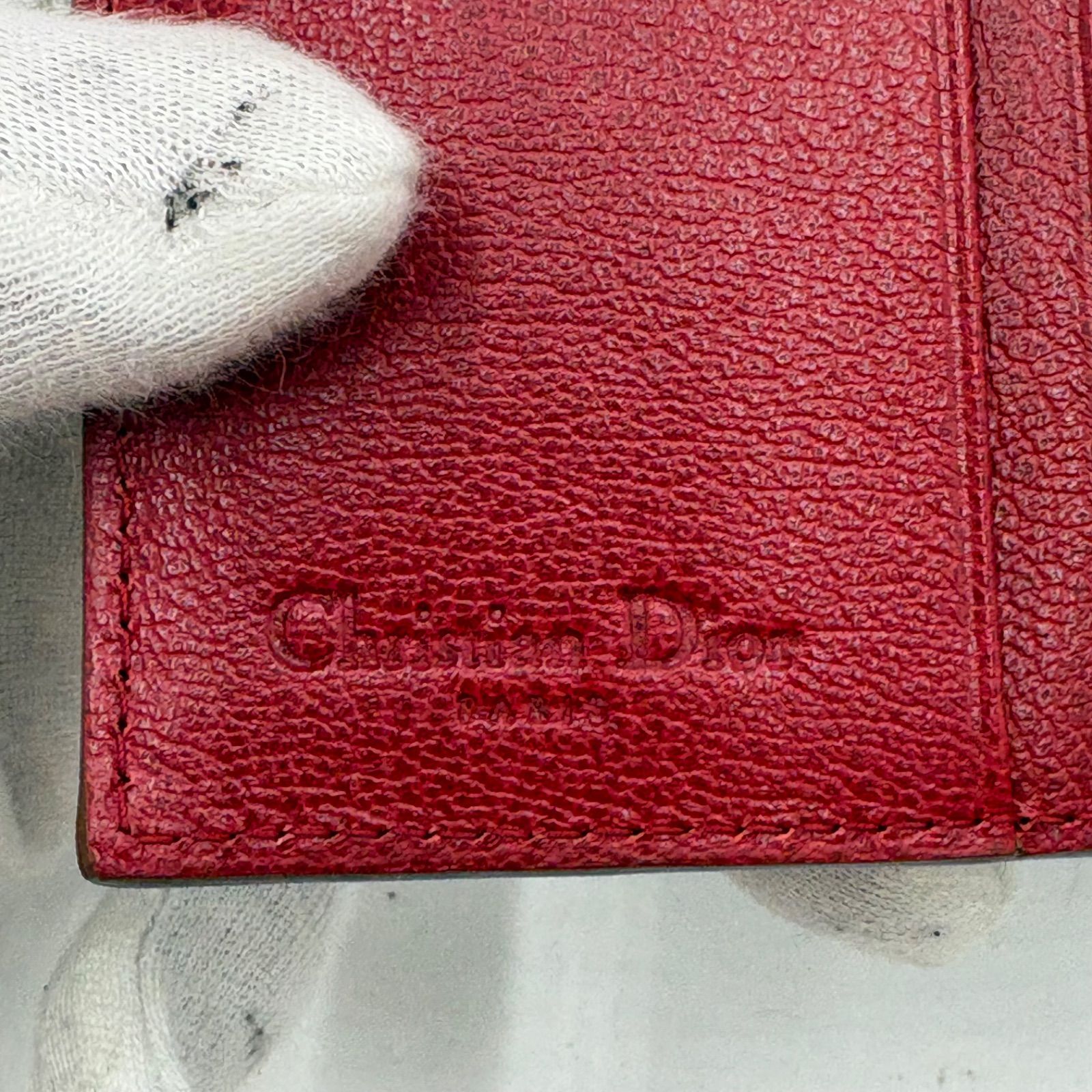新品同様◎Christian Dior クリスチャンディオール ジョンガリアーノ期 レオパード ハラコ コンパクトウォレット 三つ折り財布