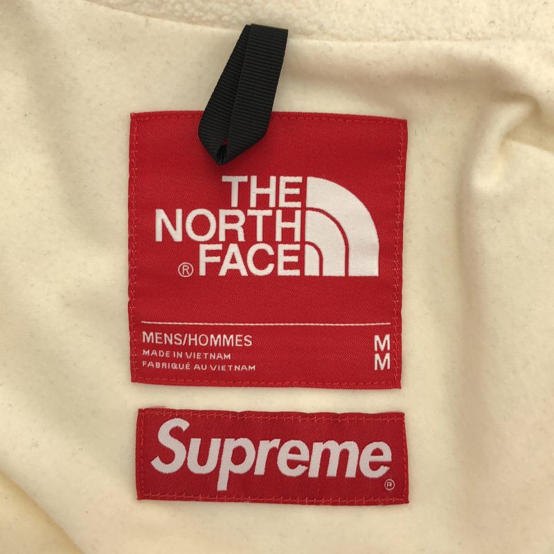 【中古】Supreme×THE NORTH FACE 18AW EXPEDITION FLEECE JACKET アイボリー サイズM シュプリーム ザノースフェイス[17]