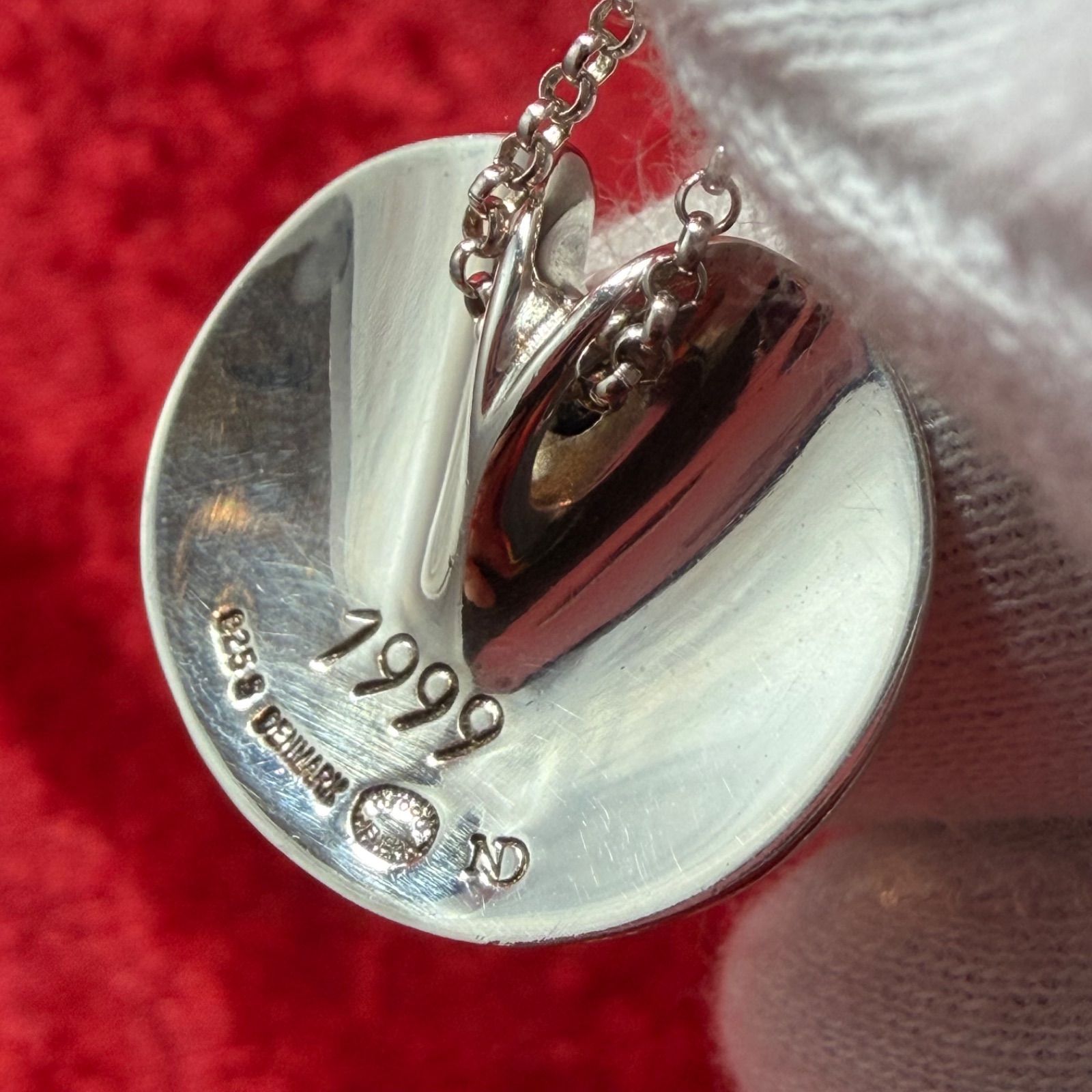 美品 ヘマタイトネックレス 1999年 ジョージジェンセン/GEORG JENSEN 