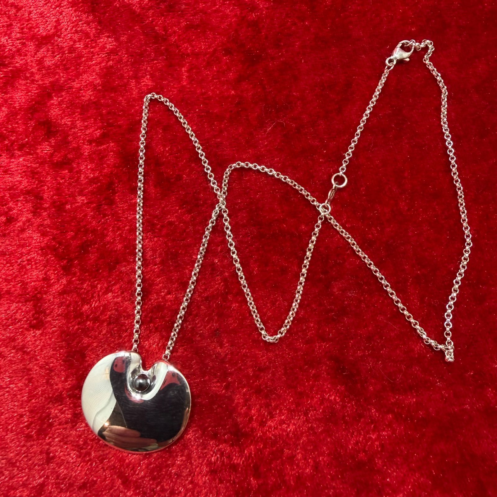 美品 ヘマタイトネックレス 1999年 ジョージジェンセン/GEORG JENSEN 