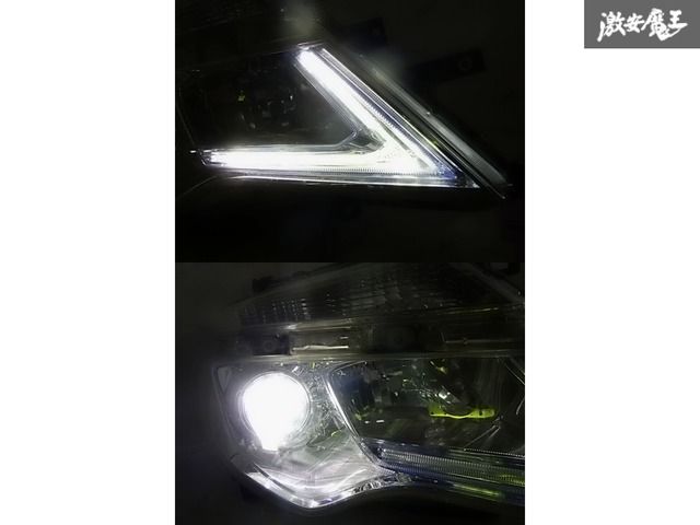 ☆点灯OK☆日産純正 C26 セレナ 後期 ヘッドライト ヘッドランプ LED