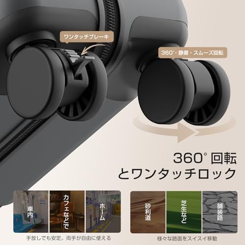 [Seelove] スーツケース 機内持ち込み フロントオープン 多機能 キャリーケース 軽量 カップホルダー付き スマホスタンド付き TYPE-C USBポート付き 360度回転 ワンタッチブレーキ 耐衝撃 静音 車輪 TSAロック S/M 23e84e50