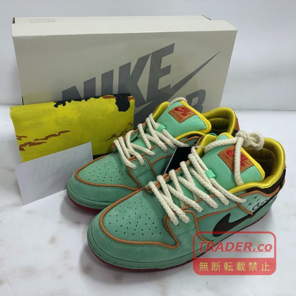 02w25236 ナイキエスビー NIKE SB DUNK LOW PRO ライトグリーン 26.5cm ベトナム製 メンズ 箱・タグ・替え紐あり スニーカー HF3058-300 【中古品】