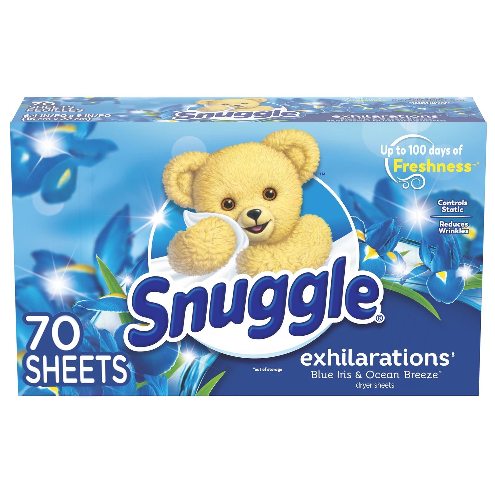 Snuggle スナッグルドライヤー柔軟剤シートブルーアイリスシルクアクアの香り 洗濯時使用70枚 並行輸入品pms cd692f2e