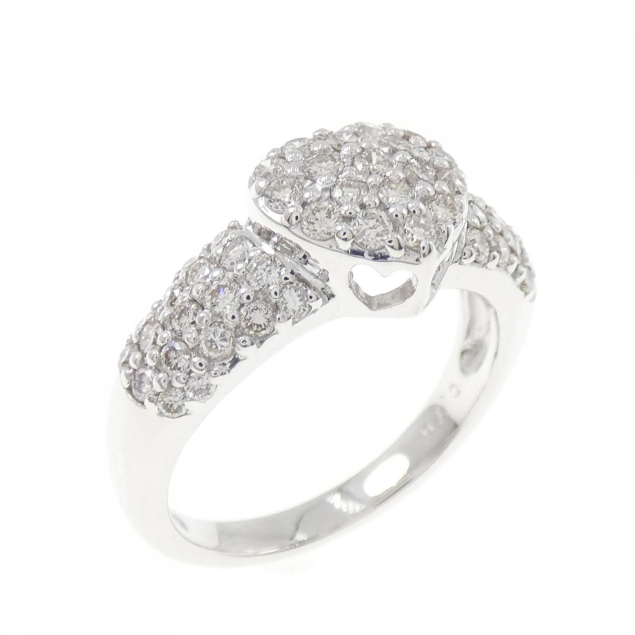 K18WG ハート ダイヤモンド リング 0.70CT 140,300円