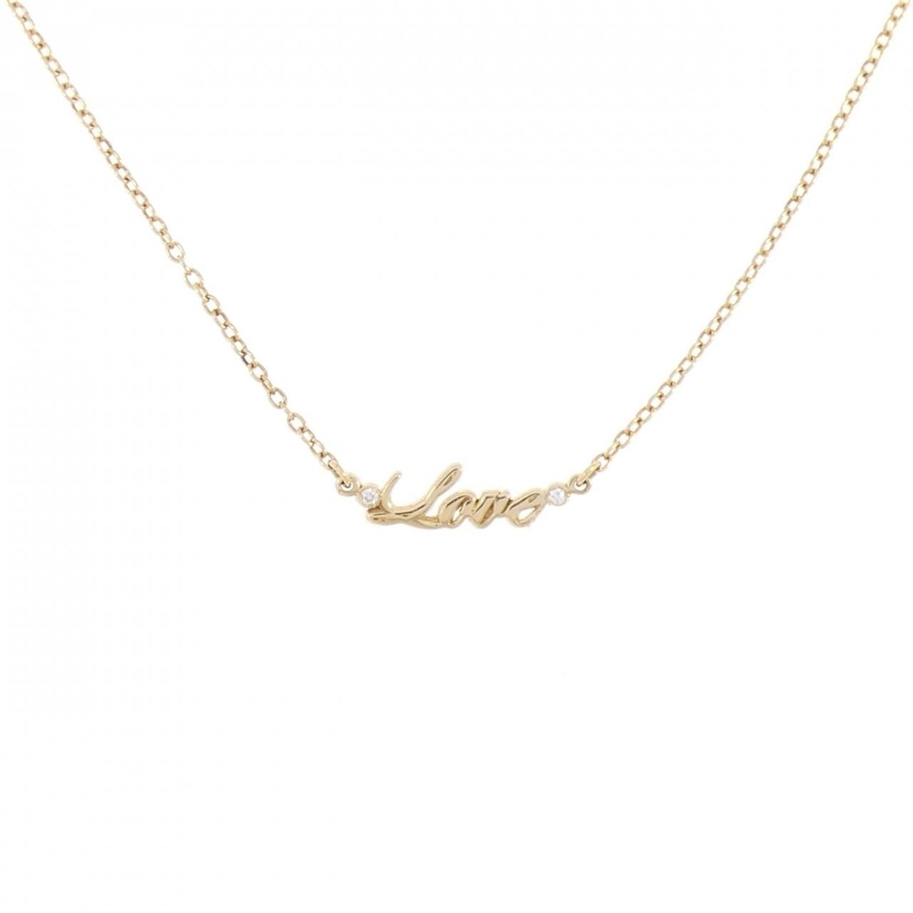アーカー プチエクリチュール ラブ ネックレス 0.01CT