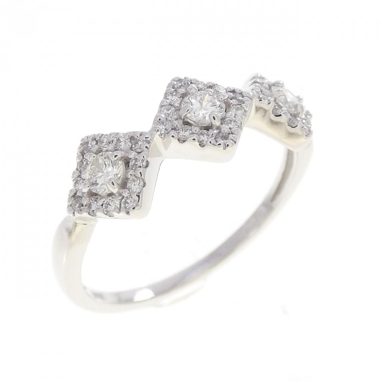 K18WG ダイヤモンド リング 0.39CT