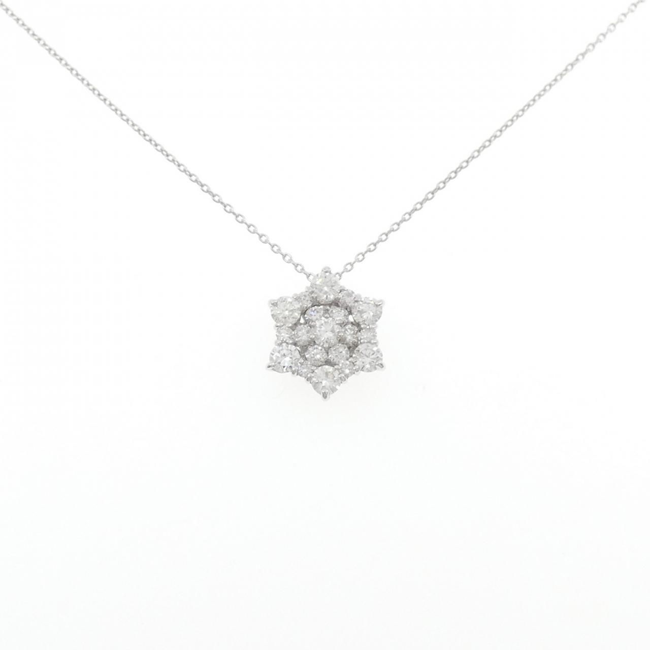 K18WG ダイヤモンド ネックレス 1.00CT