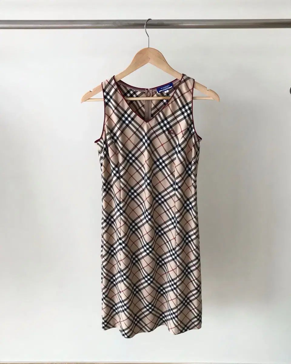 BURBERRY バーバリー ロゴ ノヴァチェック スリーブレス ONE PIECE
