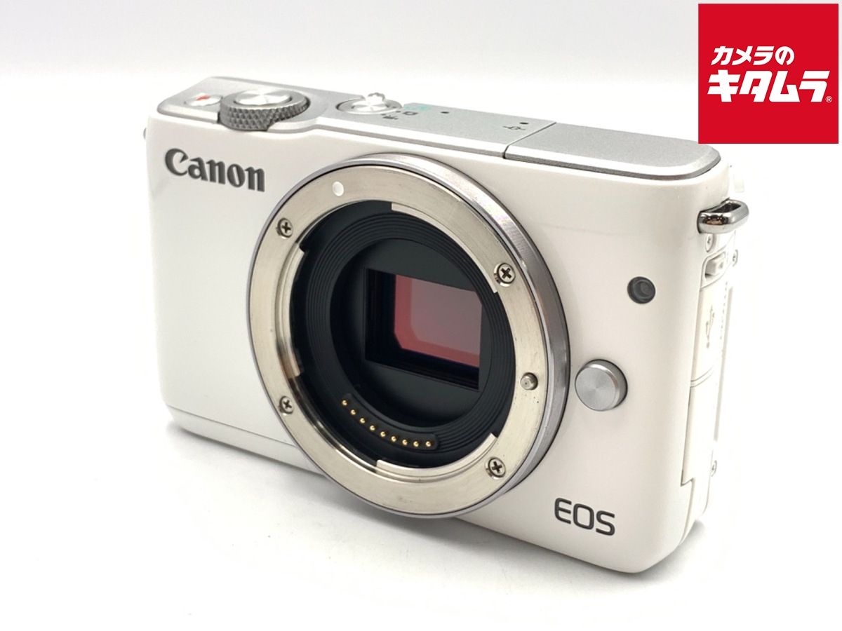 【中古】 【美品】 キヤノン EOS M10 ボディ ホワイト