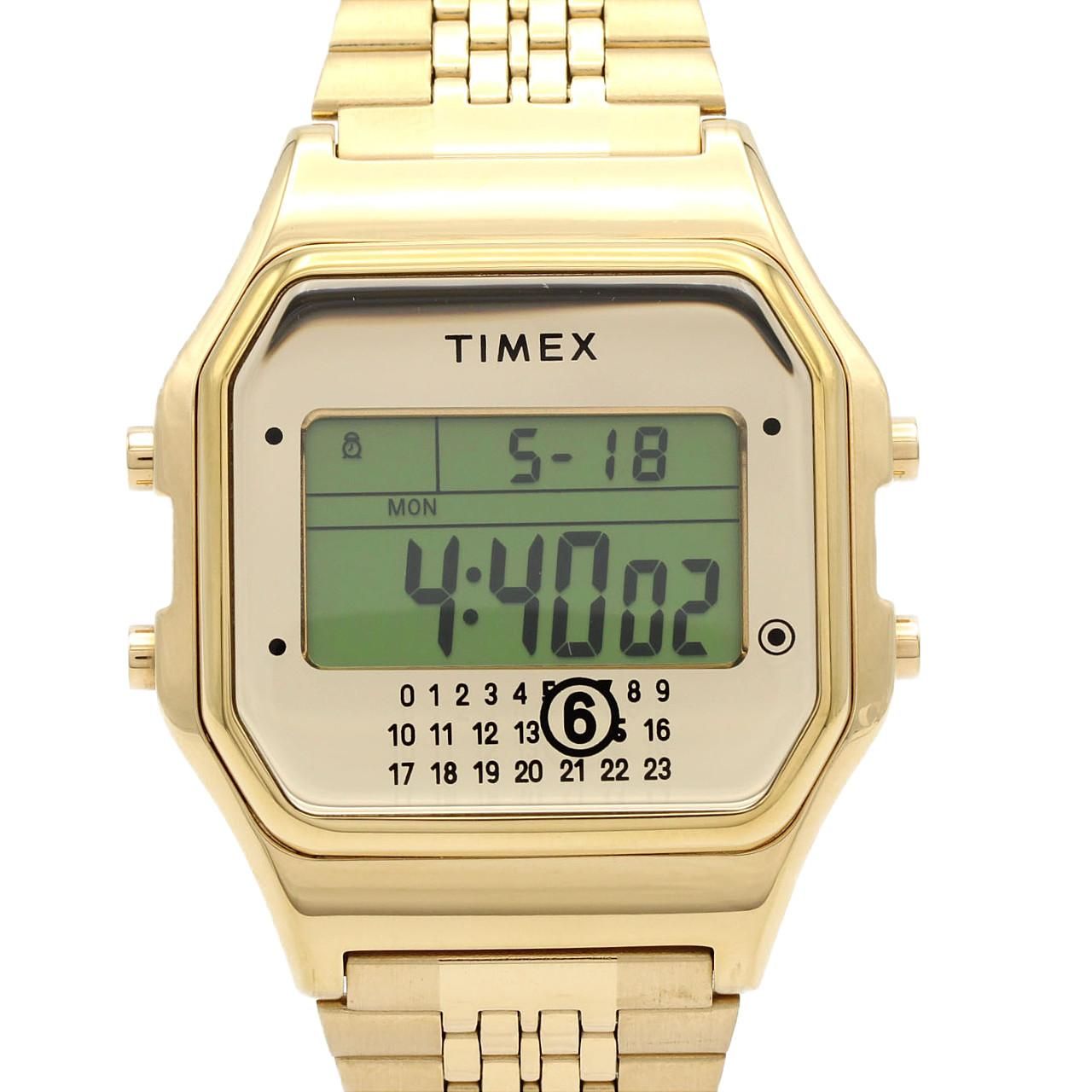 タイメックス T80 エムエム6メゾンマルジェラxTIMEX ゴールド S33YW0002/M10062/GOLD SS クォーツ