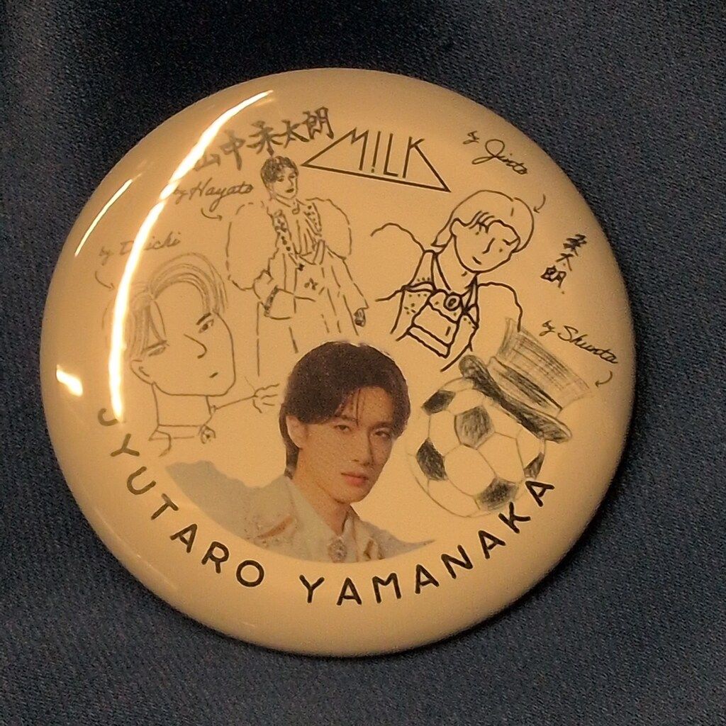 M!LK のぞいてみるく?展 山中柔太朗 ランダム缶バッジ C - メルカリ