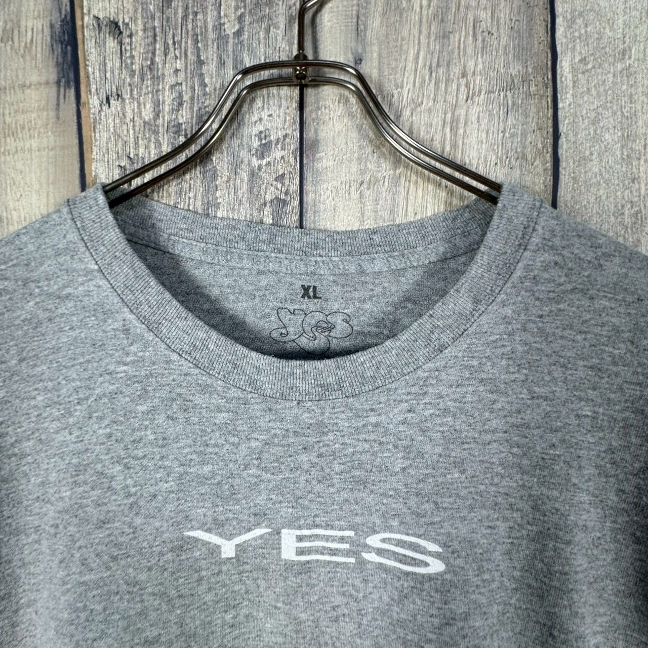 YES イエス プログレッシブ ロック グレー バンド 半袖 Tシャツ メンズ