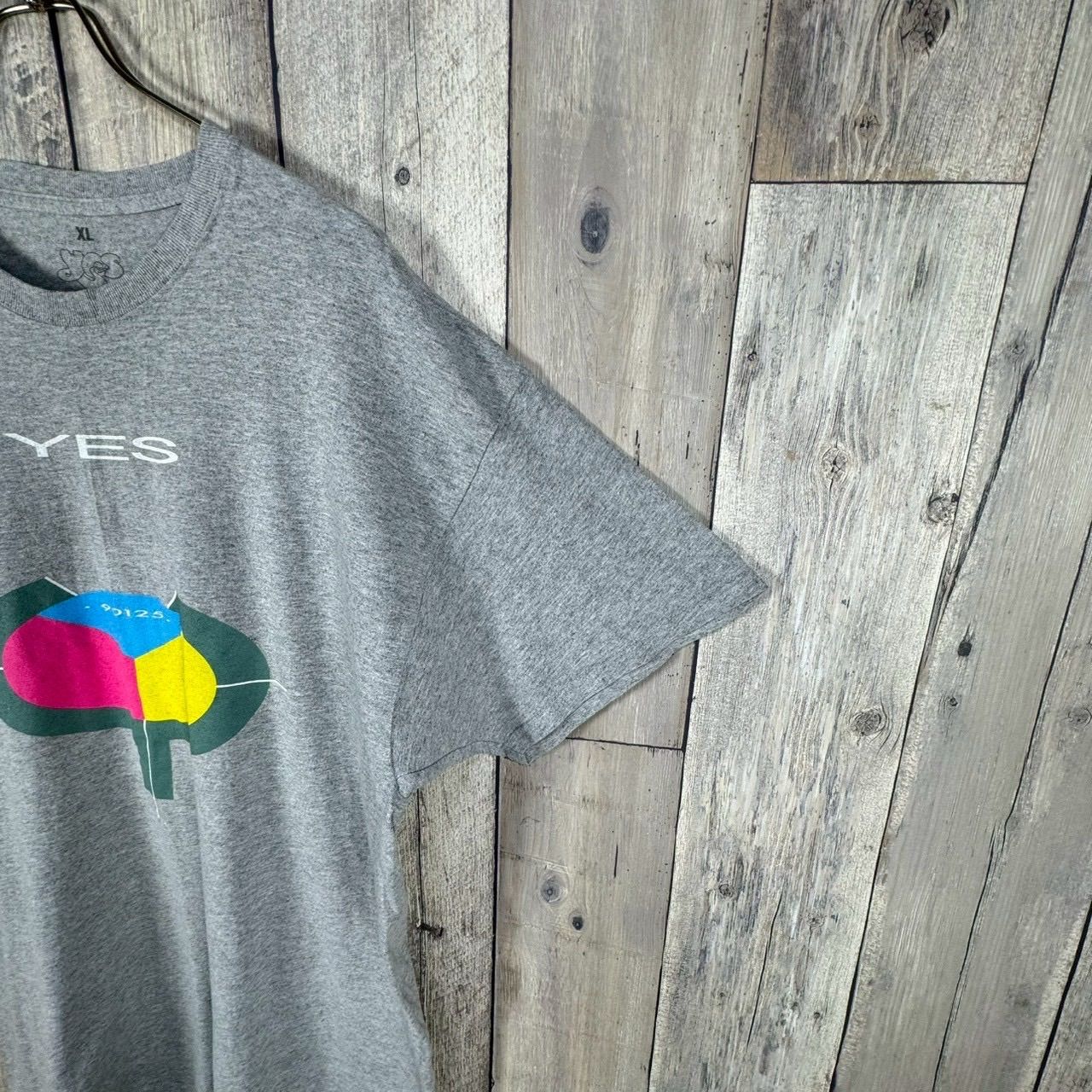YES イエス プログレッシブ ロック グレー バンド 半袖 Tシャツ メンズ