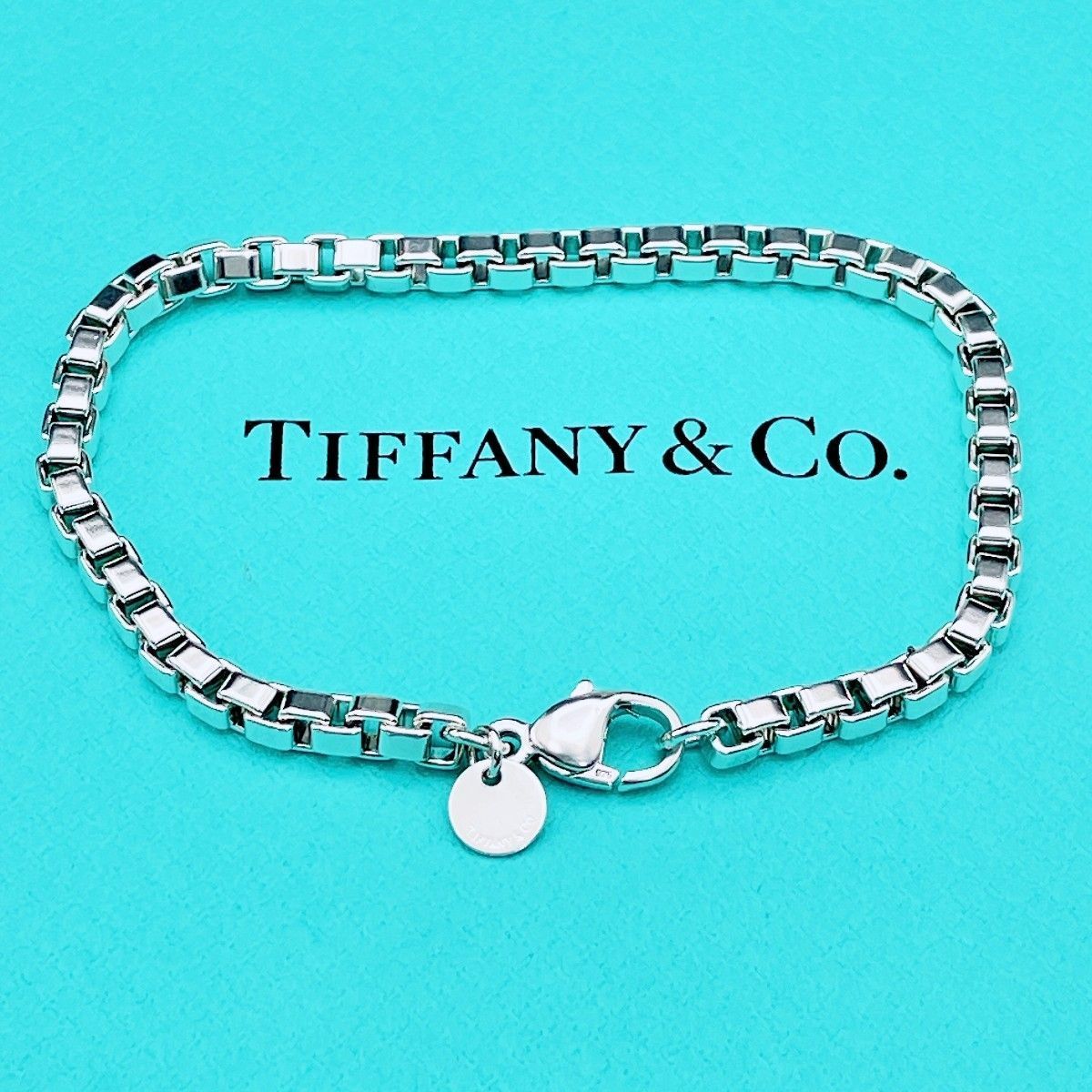 ◇ティファニー◇新品仕上済 Tiffany&Co. ベネチアン ブレスレット Ag925 シルバー ブランド 15.7g