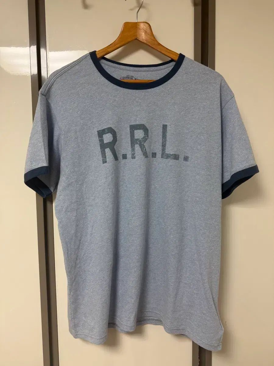 RRL(ダブルアールエル) ロゴ ジャージ リングー Tシャツ