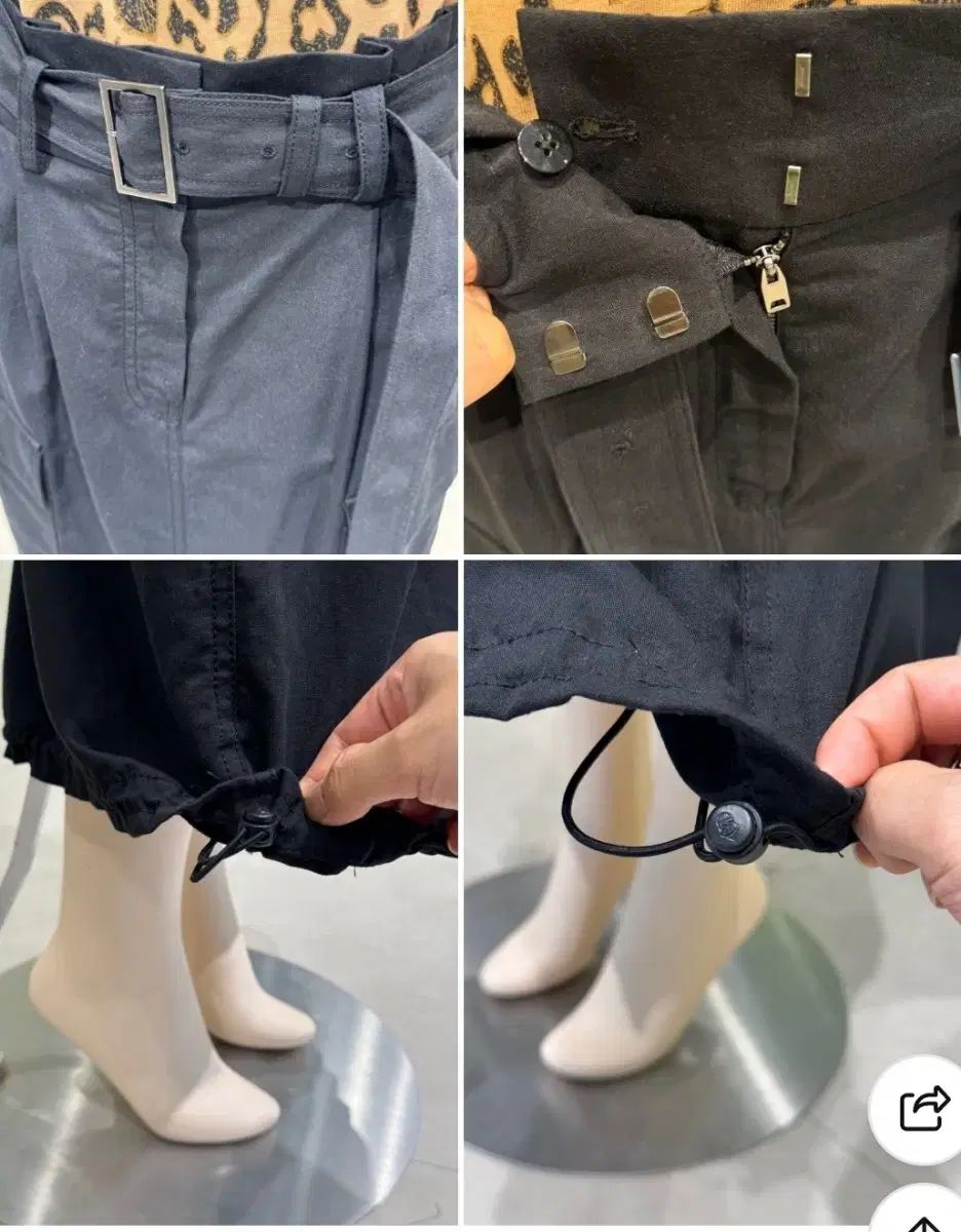 ラッキーシュエトゥ コットン アウトポケット 後ろバンディング ロング スカート