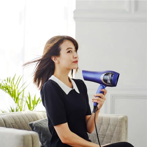 コイズミ ヘアドライヤー ダブルファンドライヤー モンスター 大風量 速乾 温冷自動切替 マイナスイオン パープル KHD-W815/Vpms 56460d95