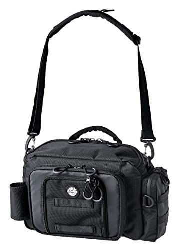 がまかつ(Gamakatsu) ランガン ヒップバッグ2.0 LE324 釣りバッグ 左右肩掛け フィッシングバッグ タックルバッグ ロッドホルダー 多機能 バス釣り アジング エギング タチウオ (D160×W390×H240mm) 9c084e51