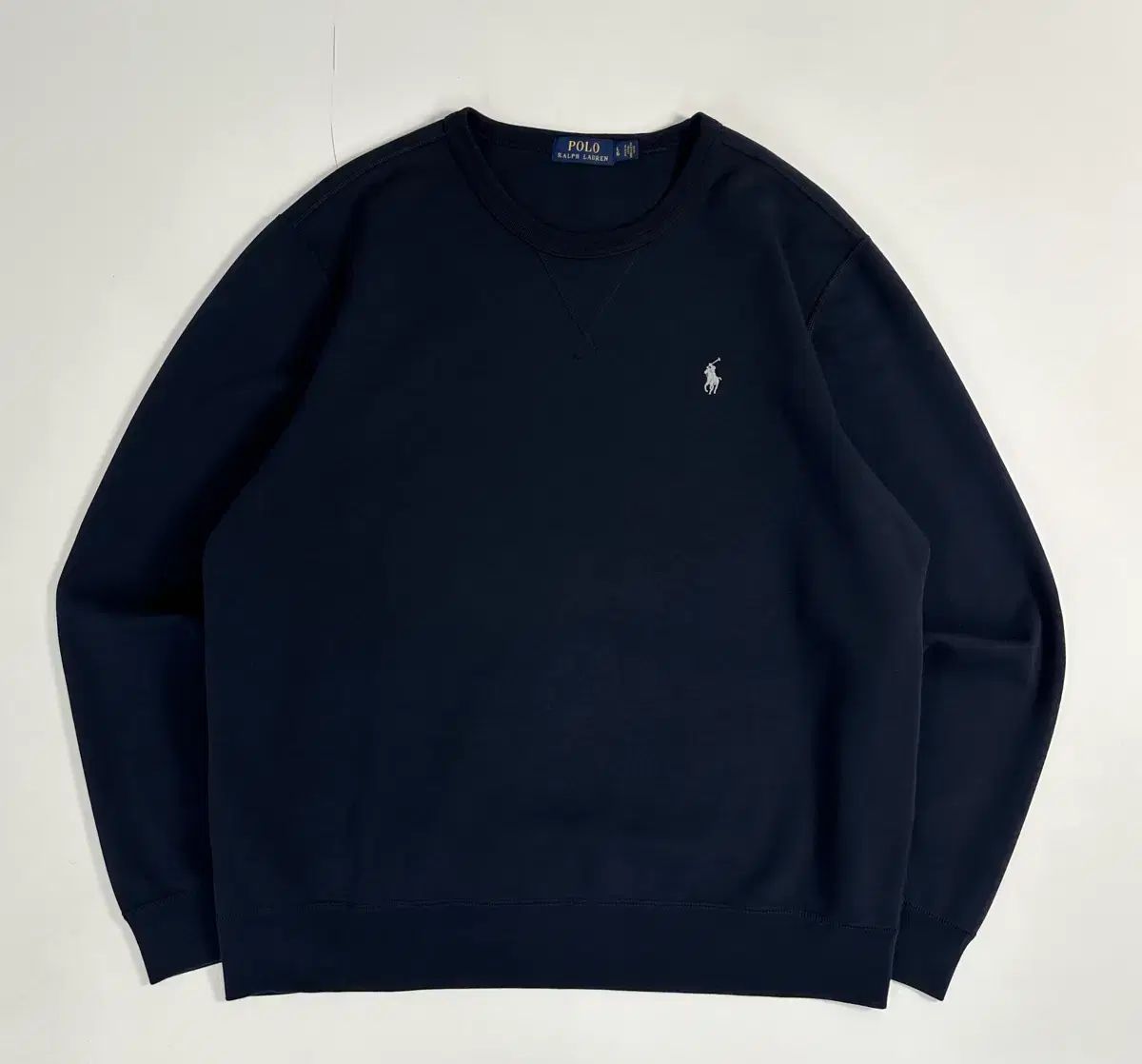 Polo ポロ ラルフローレン 新モデル 刺繍 スウェット (起毛x) L 딥네이비