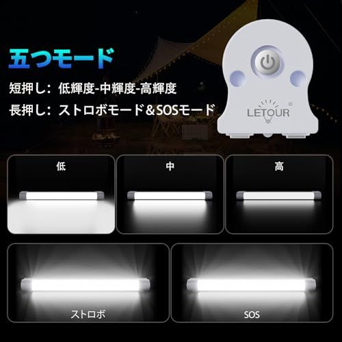 LETOUR LEDライト 充電式 二個セット 作業灯 USB充電式 120W 10400MAH アウトドアライト 高輝度 5段階点灯 SOS点滅 多機能 停電対策 防災用品/室内/機械修理/緊急対策 (二つセット)ts 70d7ef18 LETOUR LEDライト 充電式 二個セット 作業灯 USB充電式 120W 10400MAH アウトドアライト 高輝度 5段階点灯 SOS点滅 多機能 停電対策 防災用品/室内/機械修理/緊急対策 (二つセット)ts 70d7ef18