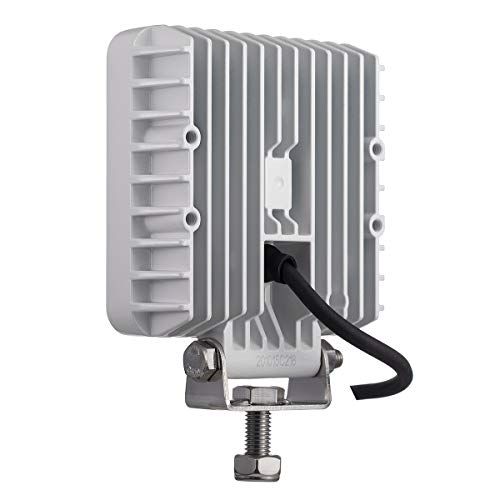 LED作業灯 広角 直径111mm 30W 3000ルーメン 6000K 角型 補助灯 デッキライト バイク トラック トラクター 船舶 ボード トレーナー に適用 高出力低電流 白色ボディー DC12V 24V兼用 2個セット Raycha 9d2866f0