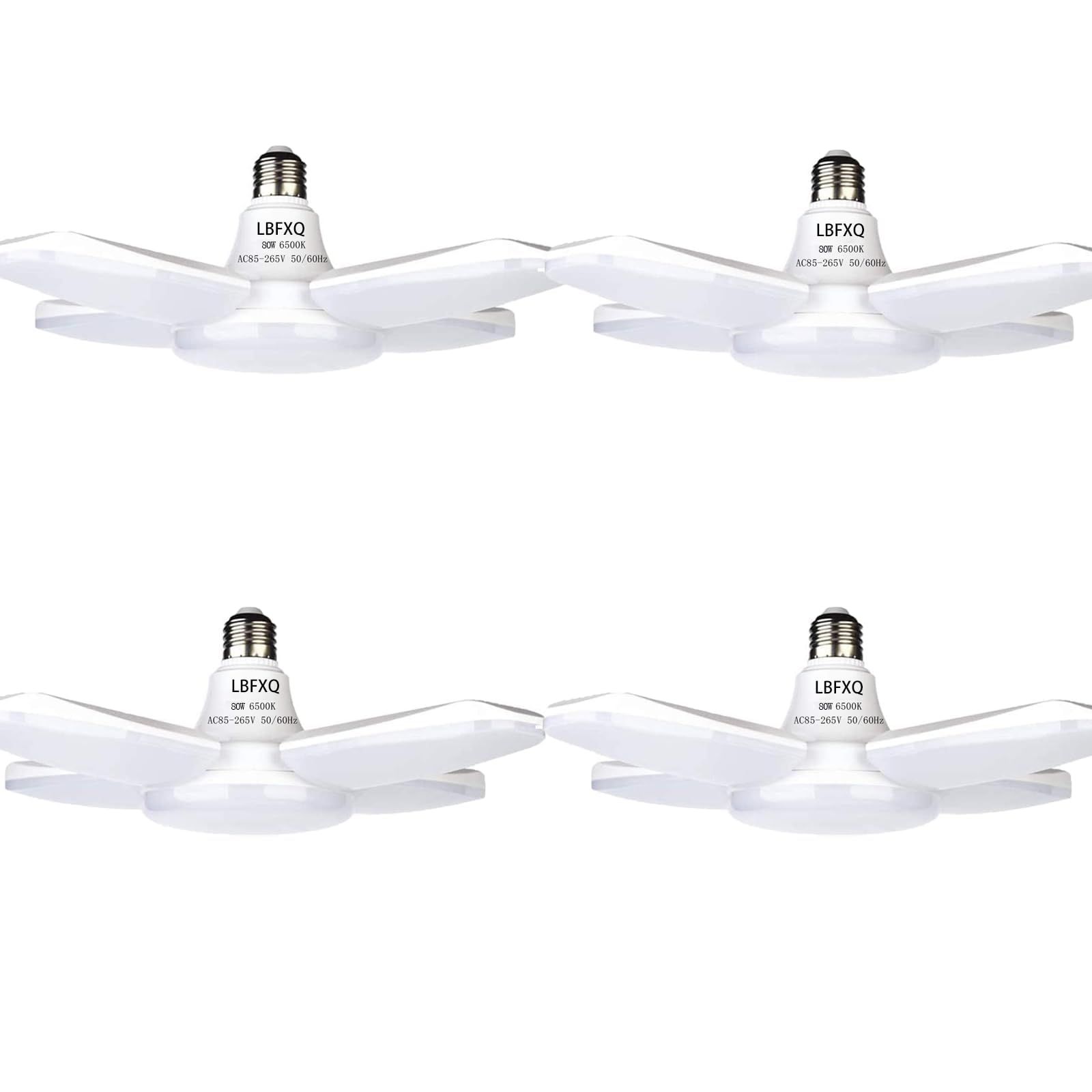 LBFXQガレージライトled 作業灯 led シーリングライト 80W 6500K 天井照明 取付簡単 工事不要 角度調節可能 車庫 倉庫 納戸 工事用照明 昼白色 (4個)ts ae12f7cc