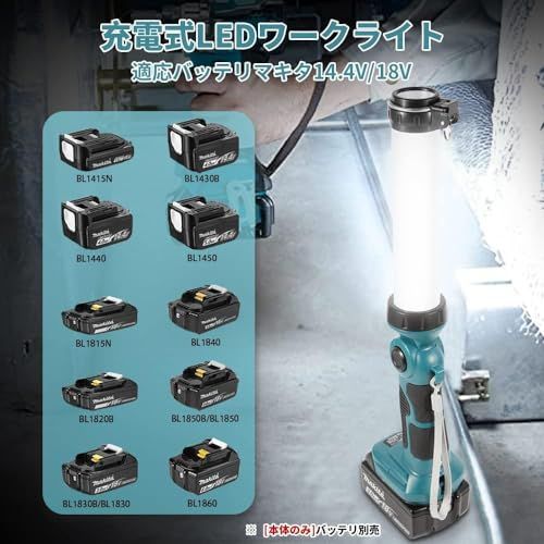 充電式LEDワークライト 18v ライト作業灯マキタ14.4v/18vバッテリ対応折り畳み収納可能なメタルフック緊急用照明 停電用 自動車整備 釣り 夜間作業 夜釣り アウトドア キャンプ用 バッテリ別売 (本体のみ) (MT26W)ts 404fac1a 充電式LEDワークライト 18v ライト作業灯マキタ14.4v/18vバッテリ対応折り畳み収納可能なメタルフック緊急用照明 停電用 自動車整備 釣り 夜間作業 夜釣り アウトドア キャンプ用 バッテリ別売 (本体のみ) (MT26W)ts 404fac1a