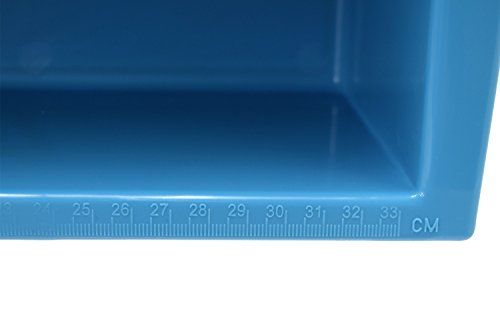 ハゼット(HAZET) ツールボックス ワークトレー ブルー オープンタイプ 上部に長さ目盛り(cm/inch)付き 積み重ね可能 丈夫なアルミ製運搬ハンドル ドイツ製 396×294×215mm 【日本正規輸入品】 190L-1ts d53271dd