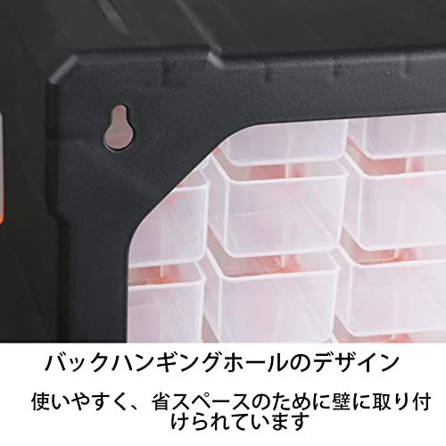 60グリッド パーツキャビネット TOPIND パーツ収納 パーツキャビネット工具箱 パーツケース 引出しストッパー付 引出し (オレンジ)ts c9c1efc2