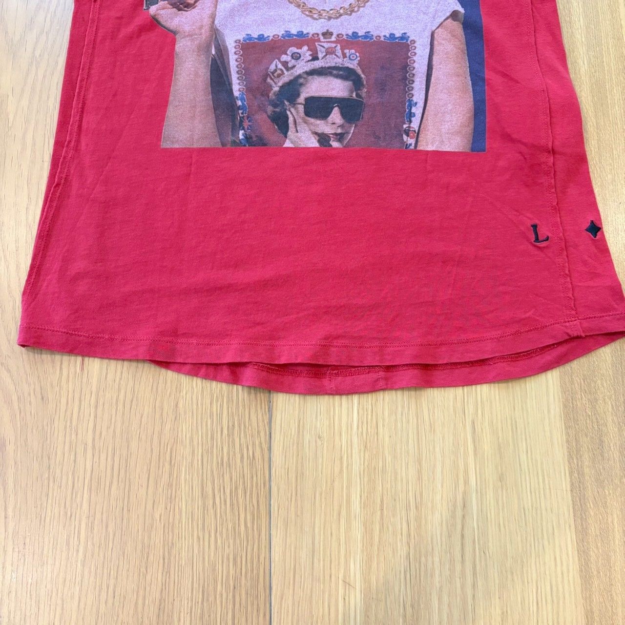 美品】LES BENJAMINS レスベンジャミンズ Tシャツ レッド フォト 