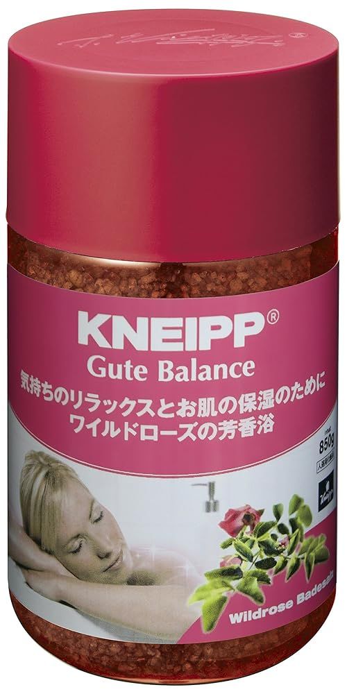 クナイプ　バスソルト　グーテバランス　ワイルドローズの香り　８５０ｇ