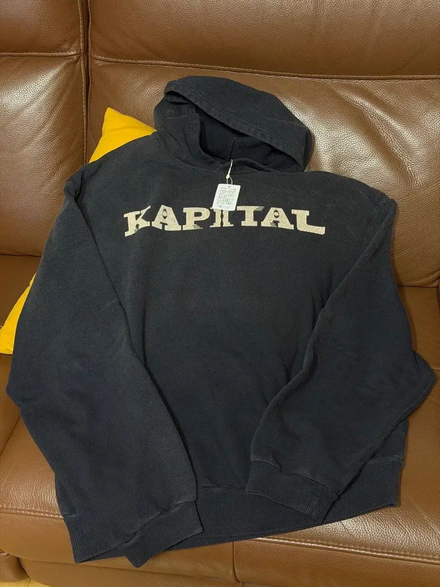 KAPITAL WHO フードTシャツ ブラック サイズ4