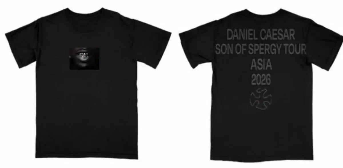 ダニエル(DANIELLE) シーザー / SOS ツアー ブラック Tシャツ / XL