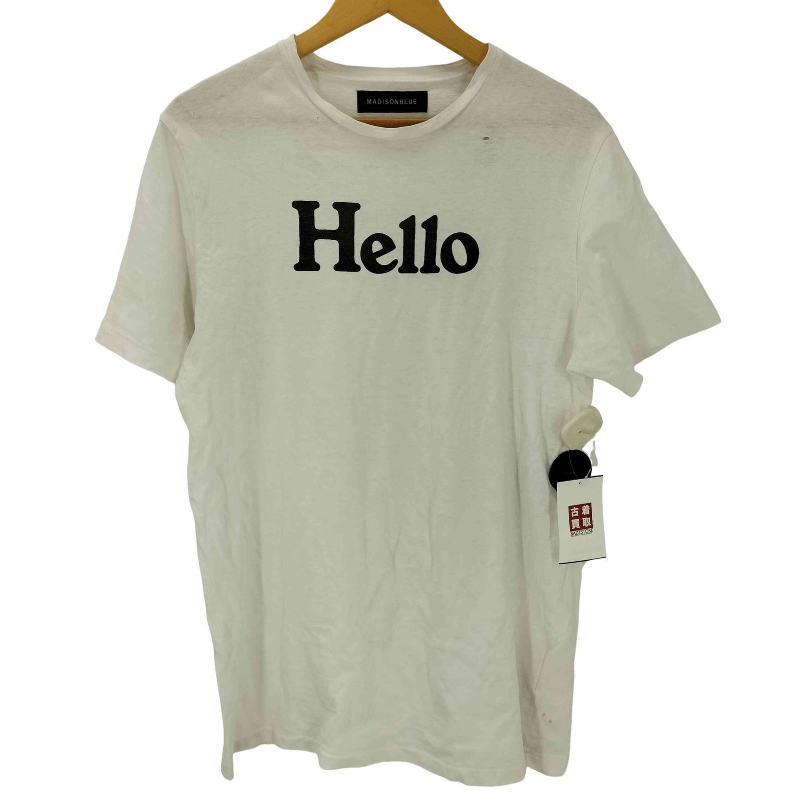 マディソンブルー MADISONBLUE HELLO CREW NECK TEE MNS クルーネック