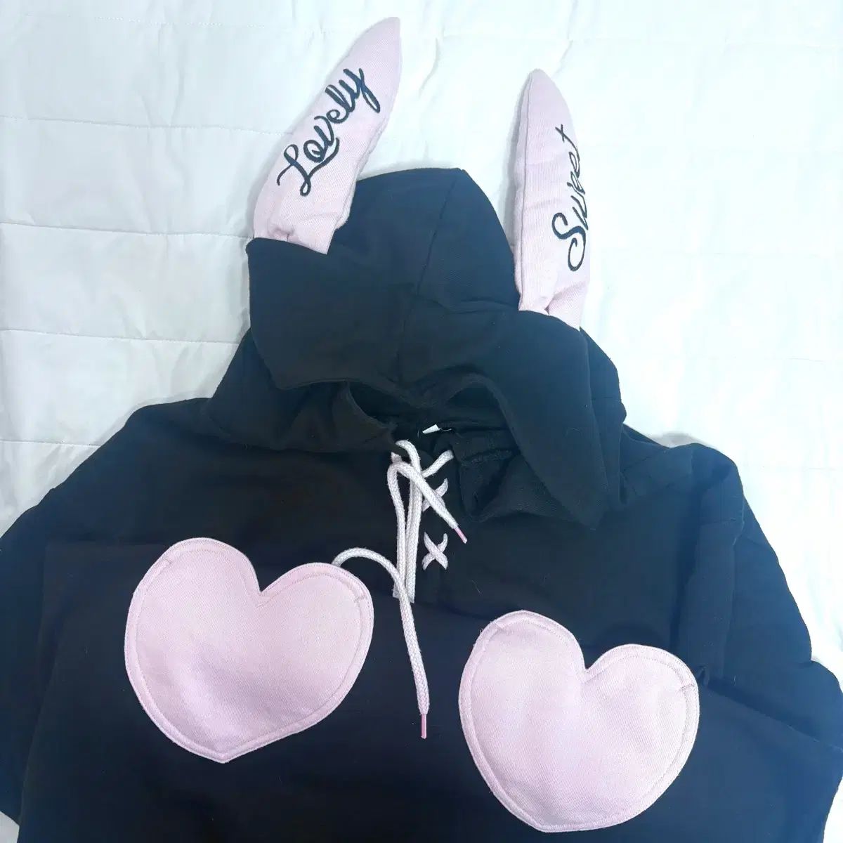 日本 ヴィンテージ うさぎ 耳 WHO フードTシャツ