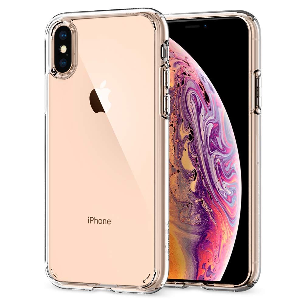 新品 Spigen iPhone XS ケース/iPhone X ケース クリア 耐衝撃 米軍MIL規格取得 5.8インチ 対応 ワイヤレス充電 画面保護 レンズ保護 衝撃吸収 ウルトラ・ハイブリッド 057CS22127 (クリスタル・クリア)