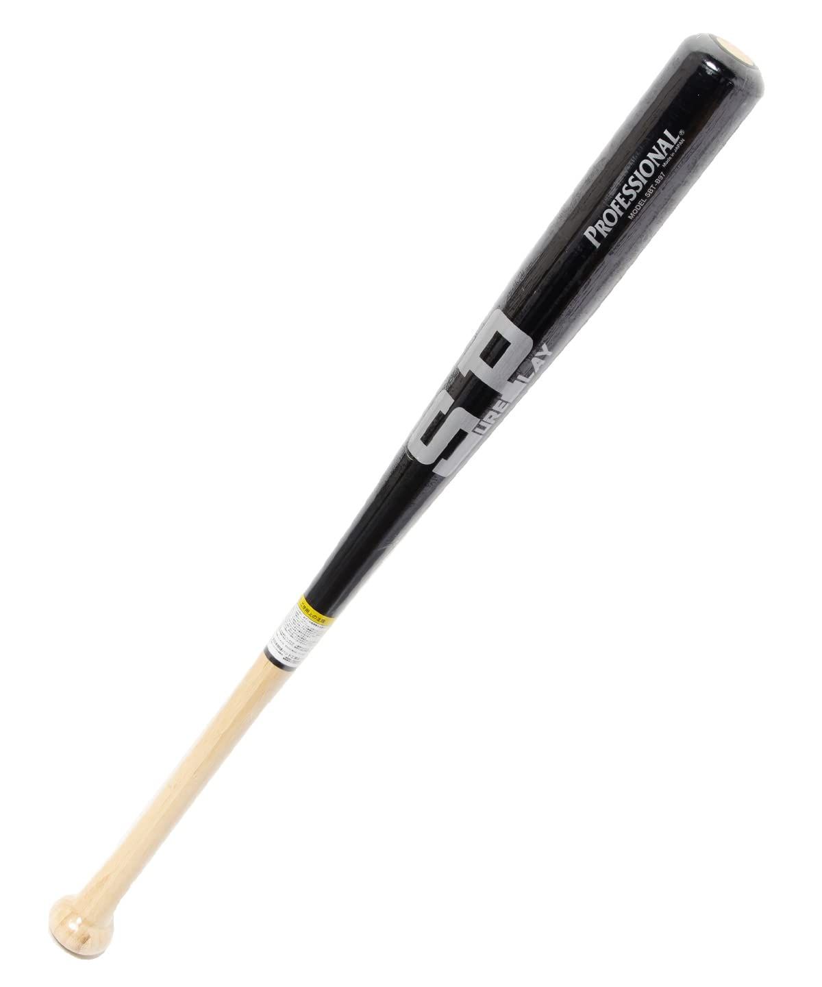 新品 [シュアプレイ] 野球 トレーニングバット 竹バット SBT-B97 ﾌﾞﾗｯｸﾅﾁｭﾗﾙ 84