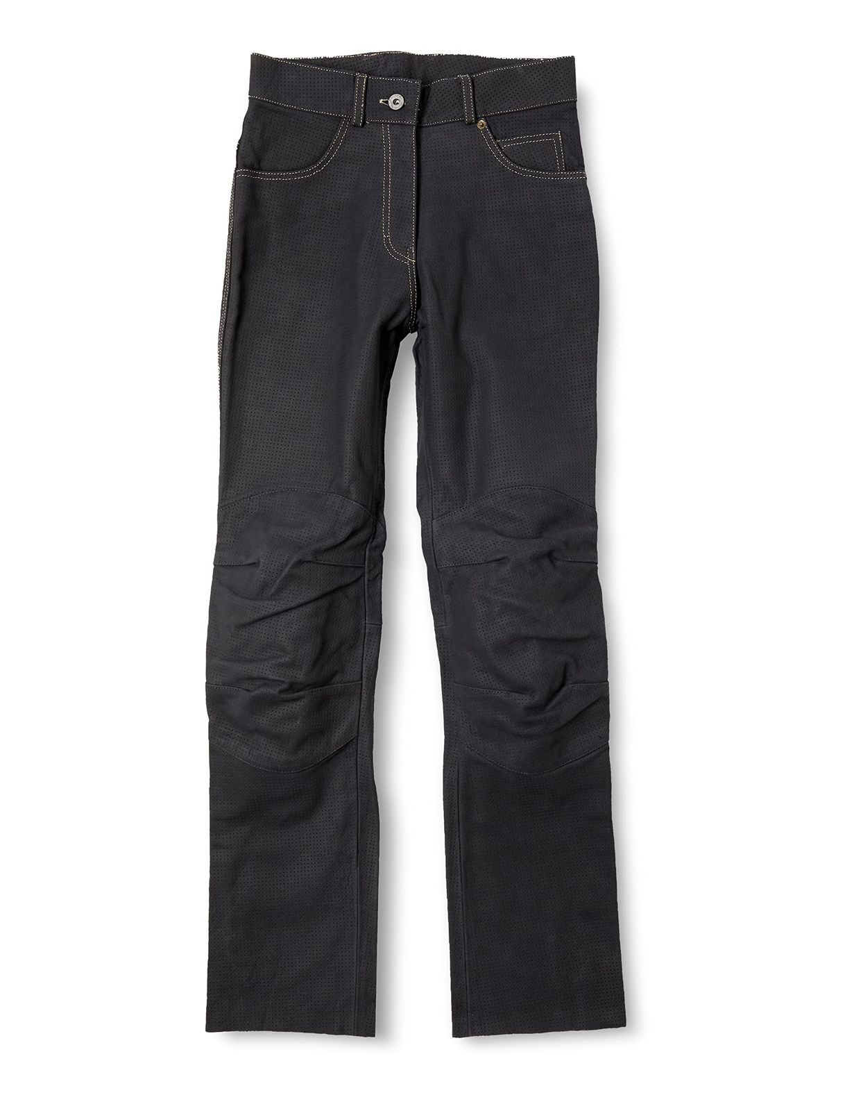 新品 コミネ(KOMINE) バイク用 パンツ プレミアムベントレザージーンズ ブラック WM PK-632 966 春夏秋向け 本革 CE規格